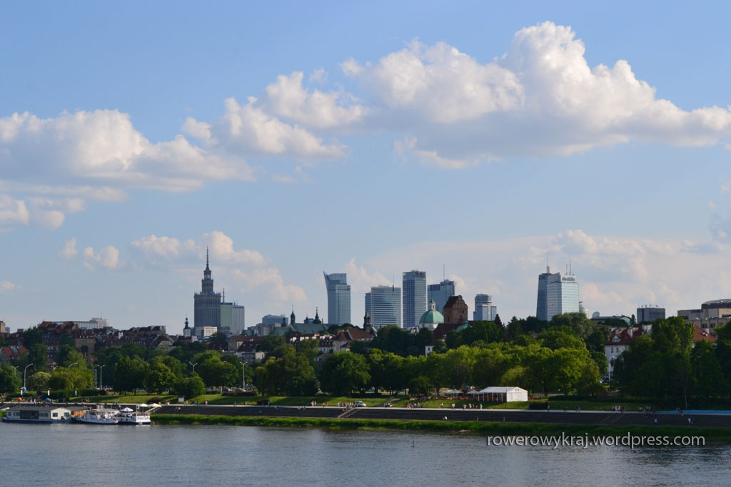 Warszawa z prawego brzegu Wisły